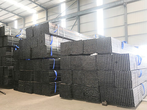 Rectangular GI Tubes at Wanzhi Factory