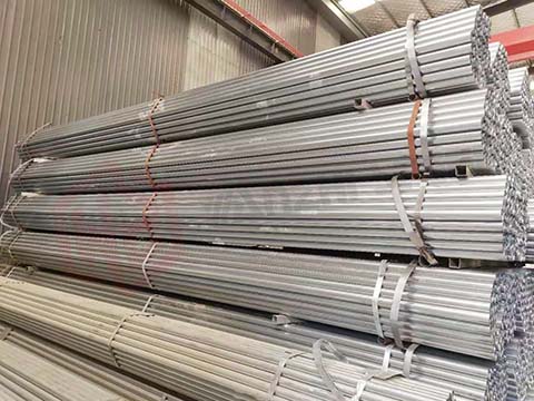 Galvanized Round Tubes at Wanzhi Factory
